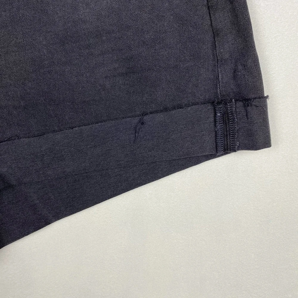 NWT Madewell Women's Size 18W Black High Rise‎ Denim Shorts Cuffed Hem Casual - Picture 7 of 12